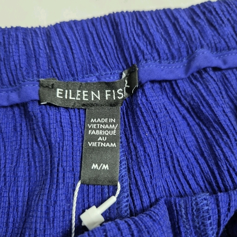 Eileen Fisher Womens Wide Leg Ankle Pants Pull On Size M Purple NWT 7 - Picture 8 of 8